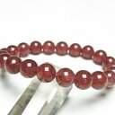 ストロベリークォーツ ブレスレット 9mm Strawberry Quartz Bracelet 苺水晶 ブレス メンズ レディース 一点物 メール便可 [M便...