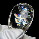 水晶 ペンダント 虹入り ペンダントトップ 水晶 crystal quartz アイリスクォーツ iris pendant 高透明 浄化 メンズ レディース 一...