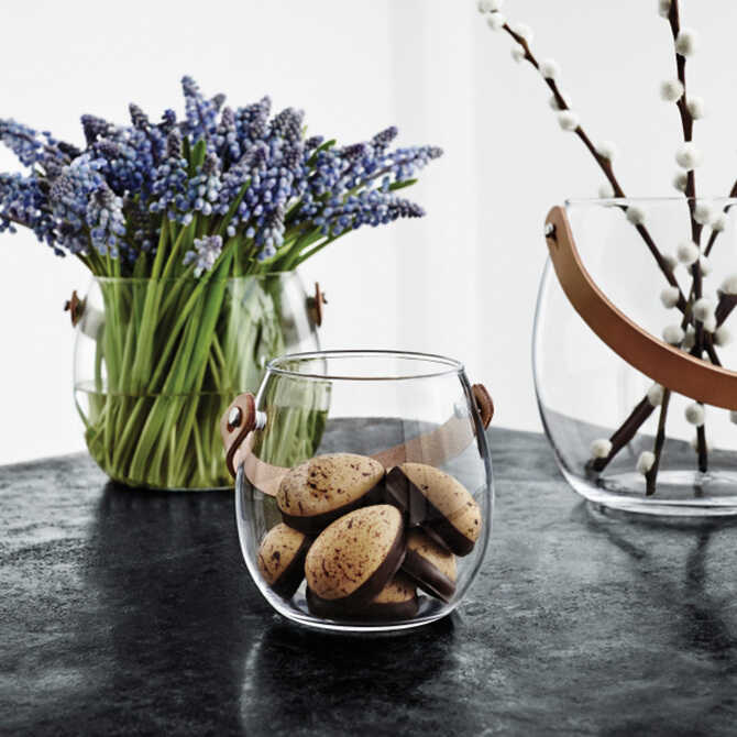 HOLMEGAARD ホルムガード DESIGN WITH LIGHT デザインウィズライト ポット 高さ10cm クリア