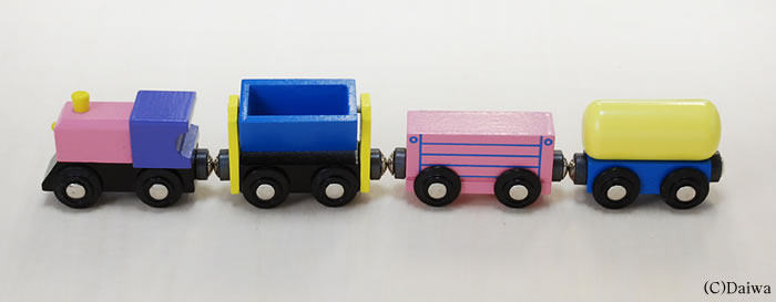 [木製 電車 おもちゃ]貨物列車(木製レール 木のおもちゃ 木製おもちゃ 組立て 男の子 乗り物)【木製おもちゃ直営店】