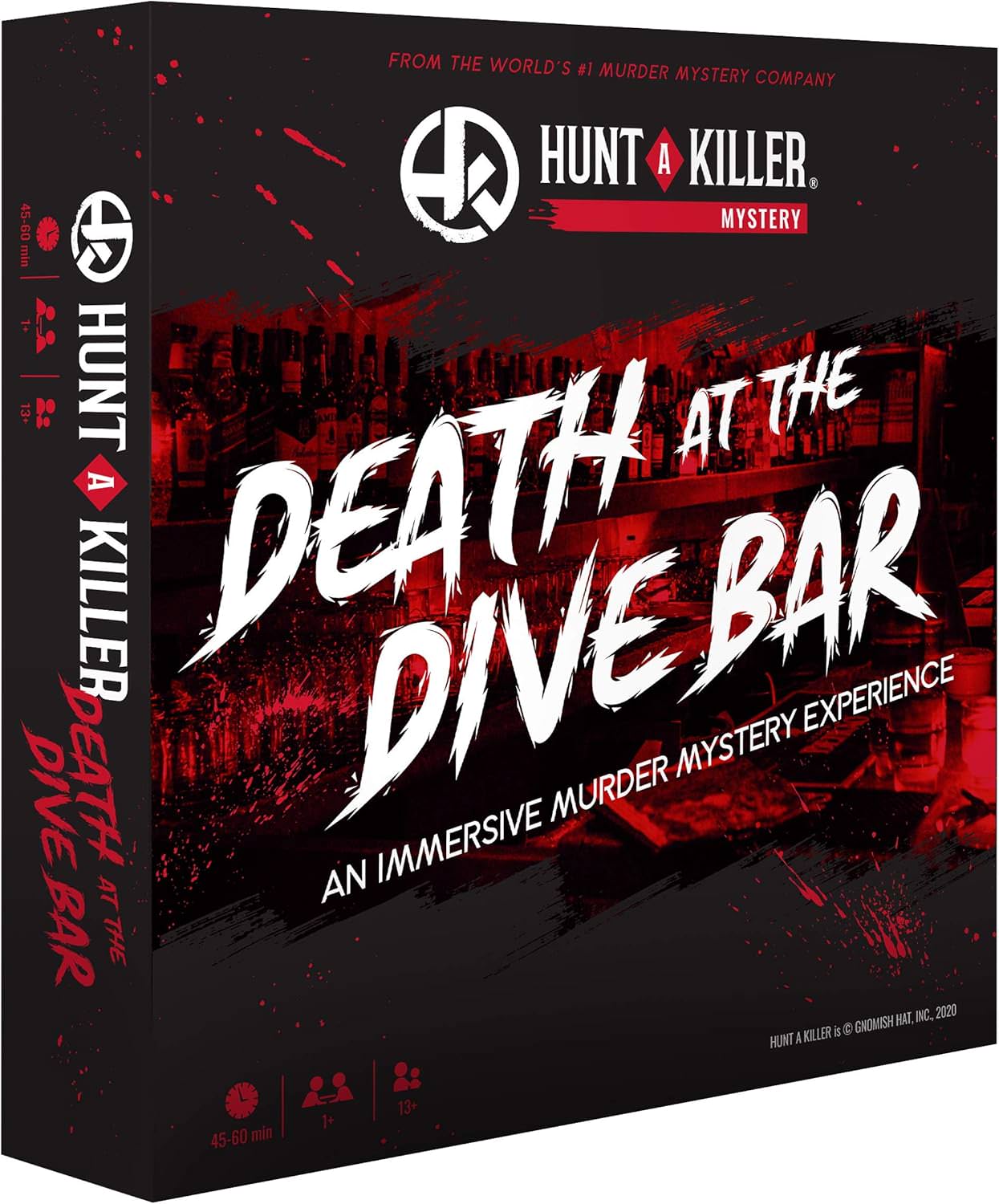 ボードゲーム 探偵 謎解き Hunt A Killer Death at the Dive Bar 殺人事件 推理 ミステリー イマーシブゲーム 本格捜査体験 証拠品分析 リアル証拠品 現場写真 検視報告書 法医学 暗号解読 1人 輸入英語版 日本語説明書なし
