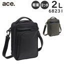 ショルダーバッグ 【各種利用でポイント最大35倍！27日9:59迄】 ace. フレックスライトコート タテ型ショルダーバッグ (2L) 軽量 撥水 エースジーン 68231