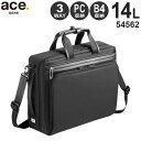 【各種利用でポイント最大26倍！】 ace. フレックスライトフィット 3WAYブリーフケース (14L) B4収納 13インチPC収納…