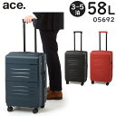 【各種利用でポイント最大26倍!】 【SALE】 ace. タクティシティー (58L) 3〜5泊用 ファスナータイプ スーツケース 双輪 インナーポーチ付属 ...