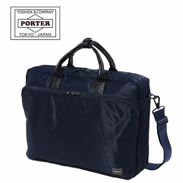 品名 PORTER TIME 3WAY BRIEF CASE 品番 655-08296(ブラック、ネイビー) サイズ 約縦30×横42×厚み9cm 重量 約1245g 素材 [表] コーデュラ(R)ナイロンツイル(テフロン(R)ファブリックプロテクター加工・PVC加工)、[付属] 牛キップ(クロームなめし) 付属品 ショルダーストラップ 仕様 B4サイズ、1室収納、15インチPC対応 詳細 メイドインジャパンをモットーに、日本の職人による「一針入魂」の吉田カバン。コーデュラ(R)ナイロンツイル生地を使用したビジネスシリーズ「PORTER TIME」。生地の表面に高い撥水・防汚効果のあるテフロン(R)加工を施し、裏面には内装に水滴が染み込みにくいPVC加工を施した、強度・軽さ・防水性を兼ね備えたオリジナル生地を使っています。自立する構造で、鞄を開けると、両脇のマチ部分にペットボトルや折り畳み傘がすっきりと収まる機能的なつくり。PC収納部は2つの高さの異なるポケットを備えており、ノートPCとタブレット端末を同時に持ち運ぶことも可能です。背面にはスーツケースとセットアップができる、キャリーバー通し付き。手持ち、ショルダー、リュックサックになる3WAYタイプ。 注意 ※製品は1点1点手作業により生産しているため、同じ製品でもサイズ違い、色ムラなど多少の個体差がございます。ご了承ください。※当商品は各種割引の対象外商品です。 ※商品の仕様変更について メーカー側で予告なく細部のデザイン変更を行う場合がございます。入荷時期の違いにより、写真と仕様が異なる製品をお届けする場合がございますが、仕様のご指定、仕様の違いによる返品や交換には対応いたしかねます。ご了承ください。B4サイズ、1室収納ブリーフケース ／ 15インチPC対応 商品詳細 ■素材素材は丈夫で軽量なコーデュラ(R)ナイロンツイル生地。表面は撥水・防汚効果のあるテフロン加工。裏面はPVC加工で水が染み込みにくくなっています。 ■ハンドル握りやすい牛革製の持ち手。3WAYタイプにはハンドルを留めるストラップ付き。 ■ファスナーYKK製のセミオートマチックスライダーを採用。引手を倒した状態でロックがかかり、引手を起こすとロックが外れ開きます。 ■職人による丁寧な縫製ショルダーストラップを装着する金具は、負荷に耐えられるよう内側でしっかり取り付けられています。吉田カバンならではのこだわりです。 ■バックパック仕様背面に付属しているショルダーベルトを使うと、バックパック仕様になる3WAYタイプです。 ■PC収納付き内装には、ノートPCやタブレット端末が収納可能なクッション性のあるポケットを装備しています。 カラー お取り扱いの注意点 ＜商品の個体差について＞製品は1点1点手作業により生産しているため、同じ製品でもサイズ違い、色ムラなど多少の個体差がございます。ご了承ください。 ＜皮革について＞革本来の風合いを重視した仕上げにしているため、トラ、血筋などが入る場合があり、引っ掻きなどによる傷が目立つ場合がございます。また水濡れ(雨・汗など)や日焼けによる色落ち、退色は避けられませんので、ご注意ください。＜テフロン(R)ファブリックプロテクター加工について＞テフロン(R)加工は目には見えませんが、高い撥水・防汚効果があり、製品をより良い状態に保ちます。繊維一本一本を包み込むため生地の通気性を損ないません。(テフロン(R)は米国デュポン社の商標です。) 同じシリーズのビジネスバッグ ブランドについて 吉田カバン／ポーター 創業以来、日本製にこだわり、日本の職人たちと共に「一針入魂」の精神を旨にカバンを作り続ける、Made in Japan の鞄ブランド。 ⇒ 吉田カバン の商品一覧はこちら