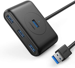 UGREEN USBϥ 4ݡ USB3.0 hub ®ž եѥ/Хѥ microUSBťݡդ Ĺ PS4,Mac,iMac˺Ŭ