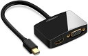 UGREEN 4K 2K Mini Displayport 変換アダプタ Mini DP to HDMI VGA 変換 MacBook Pro 対応