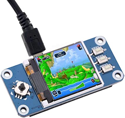 MugastRaspberryPi用モニター1.44インチLCDスクリーンディスプレイモジュール128x128解像度3ボタンRaspberryPi2B/3B/Zero/ZeroW用