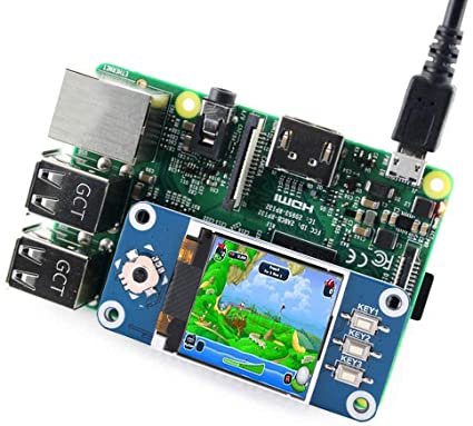 MugastRaspberryPi用モニター1.44インチLCDスクリーンディスプレイモジュール128x128解像度3ボタンRaspberryPi2B/3B/Zero/ZeroW用