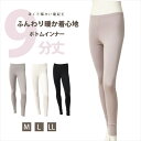 裏起毛 シンプル 9分丈 冬バテ解消 ボトムスインナー 下着 ももひき 股ひき レディース 女性 ボトムス 長ズボン ルームウェア アンダーウェア レッグウェア 温かい 暖かい あたたかい 薄い 保温性 ボトム 大きいサイズ 九分丈 股ずれ 防止 秋 冬 送料無料(4)