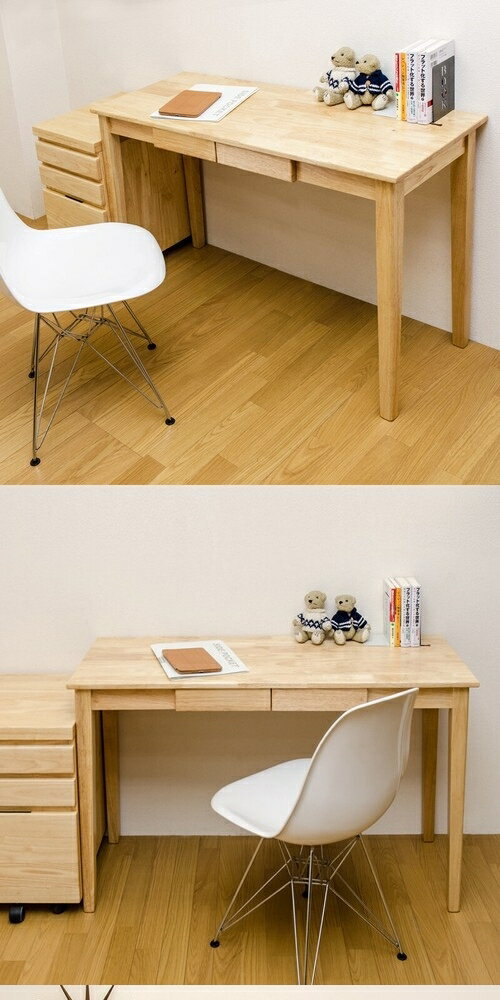 木製テーブル(デスク) 120x45cm 引き出し付きデスク ワークデスク 勉強机 学習机 在宅 リモート 家具 インテリア [3]