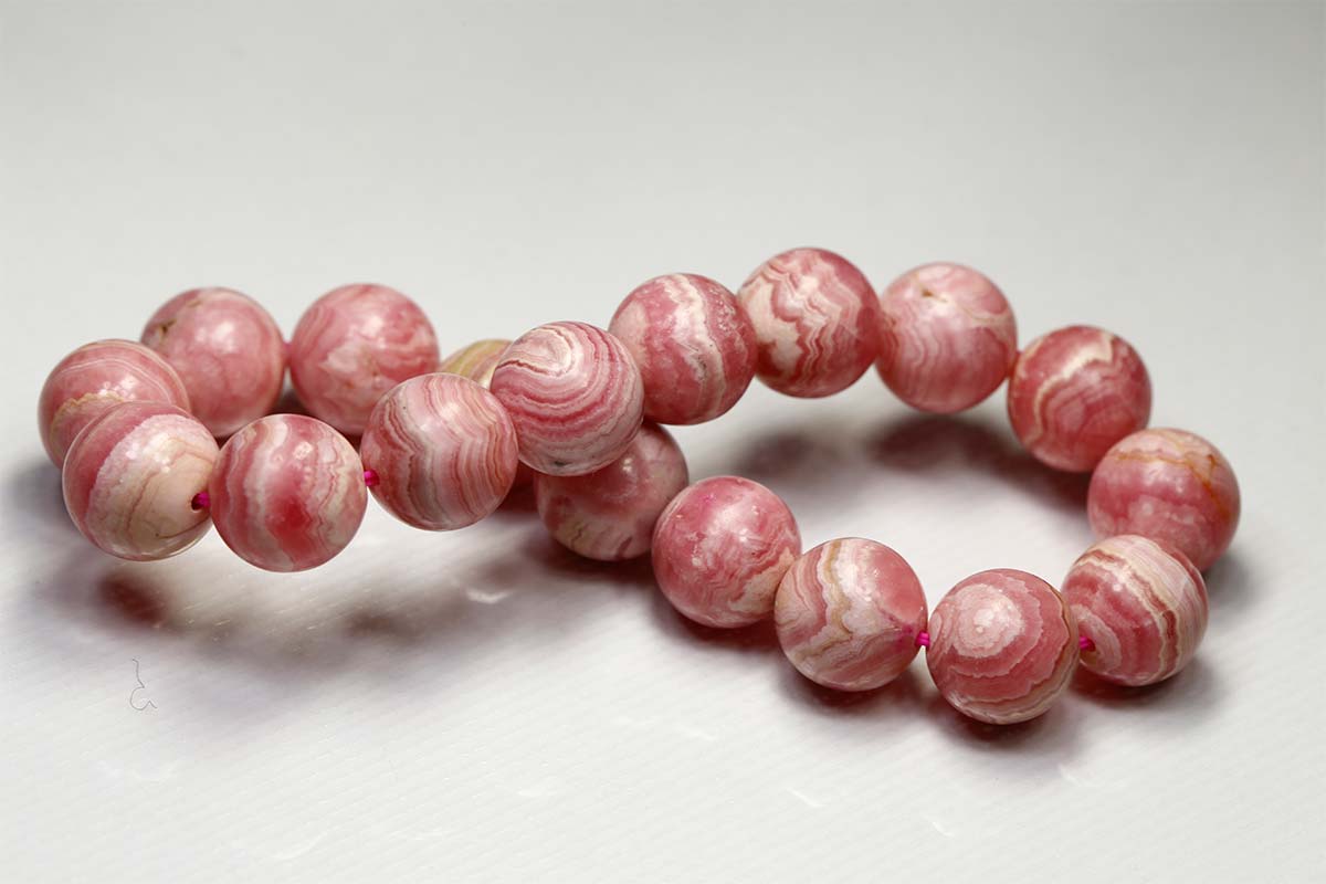 AAA ロードクロサイト インカローズ ブレスレット 11.5mm パワーストーン 天然石 原石