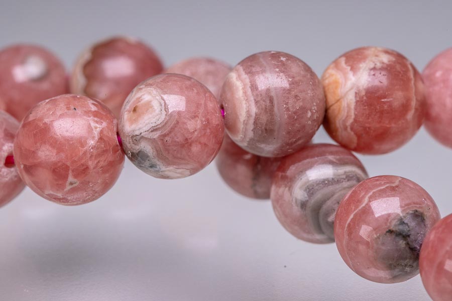 ロードクロサイト インカローズ ブレスレット 10.4mm-11.4mm パワーストーン 天然石 原石