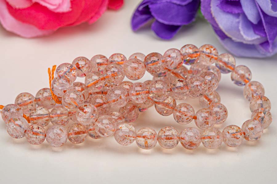 サンストーン 1連売り 粒径6mm マイカサンストーン パワーストーン 天然石 原石