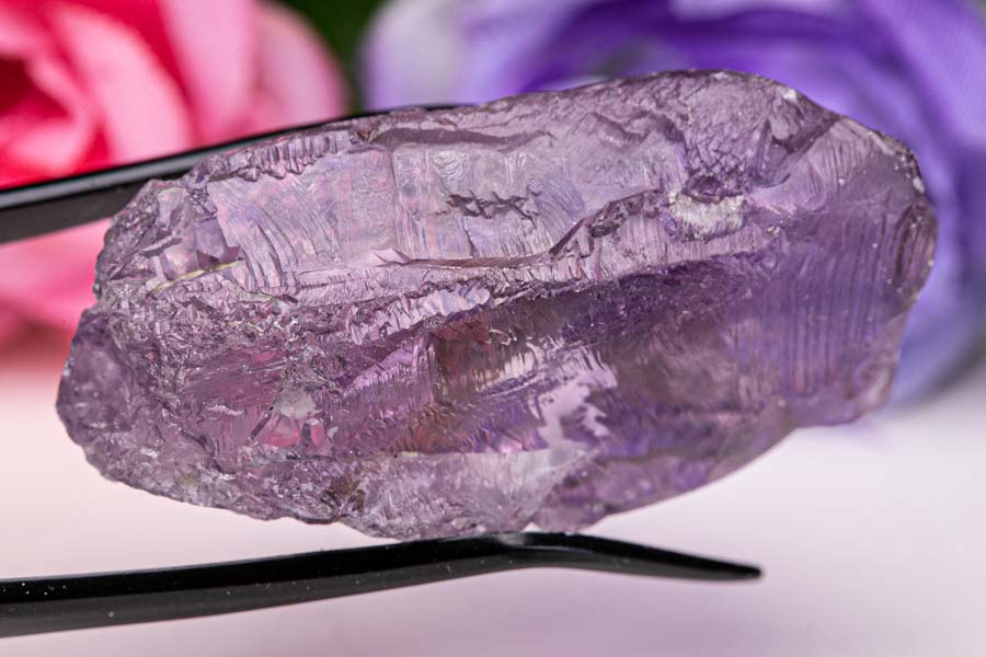 エッチドアメジスト アイスアメジスト 34.8g アイスクリスタル トライゴーニック アメジスト アメシスト