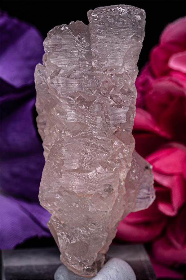 ヒマラヤアイスクリスタル 2006年にインドマニカランで発見された触像水晶でアイスクリスタルと呼ばれています。 ヒマラヤ山脈の標高6000m級氷河地帯、地球温暖化の影響で溶解した氷の下から姿を現しました。 採掘される標高の高さ（6000m）に驚かされ、その蝕像水晶の形にはもっと驚きました。 水晶の概念は全く無く、どちらが上でどちらが下かもわからなく、オウトツと切り込みが激しい興味深い形の水晶です。 マニカラン産アイスクリスタルは枯渇したとの事でしたが、今回、8kg入荷しました。 初期物に多かったC面の表面積（フラットな部分）が大きく、▼トライゴーニックが刻まれていたり、刀で切られたような大きな傷のある物やボトムがほとんど溶けて幽霊のような姿になっているアイスクリスタル等ヘンテコな形の水晶を取り揃えていますので、是非この機会にご検討下さい。 ▼トライゴーニックが希少な理由は溶けた水晶からしか発見されないためです。 水晶が形成される上で▲上向き三角が基礎となるのですが、トライゴーニックは全くの逆で▼下向き三角が蝕像される事で浮き上がりますが、何故溶ける事で▼逆三角が浮かび上がるのかわかっていません。 また、蝕像水晶であればトライゴーニックが「必ず見つかる」のではなく「見つかるかもしれない」と言う事でさらに希少性を増している理由です。 当店では▼トライゴーニックを見つけた時には写真に収めて掲載していますが、見落としが多いのでアイスクリスタルが到着したらルーペ等でじっくりと▼逆三角を探してみて下さい。 見つけた時には「こんな所に発見！！！」と思わず心躍る事請け合いです。 ※「フラット」は真っ平らな面ではなく、隆起のあるなだらかな面の事です 【お写真に写っている商品を発送致します】 産地　インド・ヒマチャルプラデッシュ州・クル渓谷マニカラン産 縦　　約73mm 横　　約32mm 厚さ　約28mm 重量　約59g