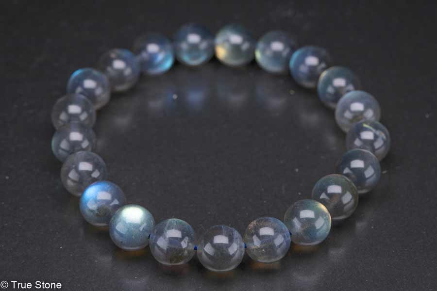 AAA ラブラドライト ブレスレット 9.1mm-9.4mm ラブラドレッセンス ラブラドール パワーストーン 天然石 原石