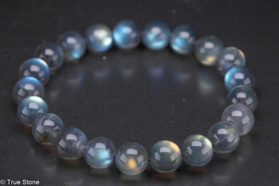 AAA ラブラドライト ブレスレット 9.1mm-9.4mm ラブラドレッセンス ラブラドール パワーストーン 天然石 原石