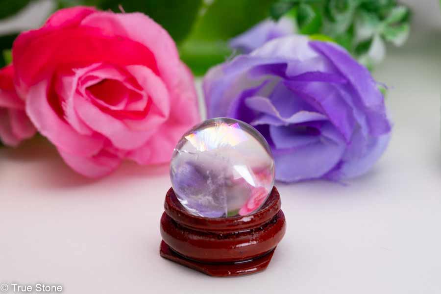 アイリスクォーツ 水晶丸玉 21.2mm 一点物 クォーツ クリスタル レインボ...