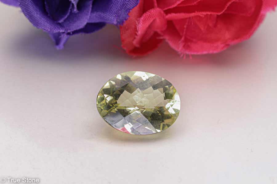 AAA レモンクォーツ 宝石質 14.4ct 大粒 オーバルカット