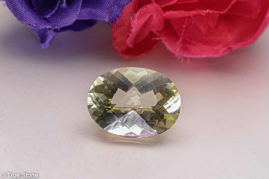 AAA レモンクォーツ 宝石質 14.53ct 大粒 オーバルカット