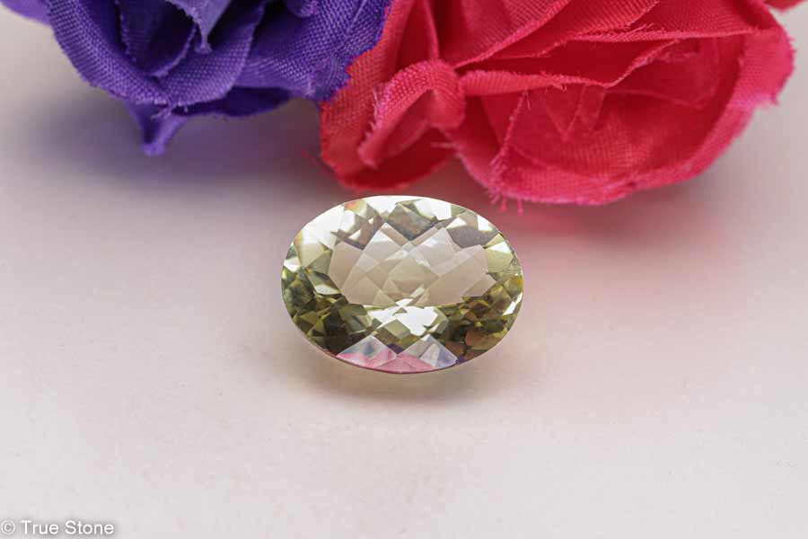 AAA レモンクォーツ 宝石質 14.42ct 大粒 オーバルカット