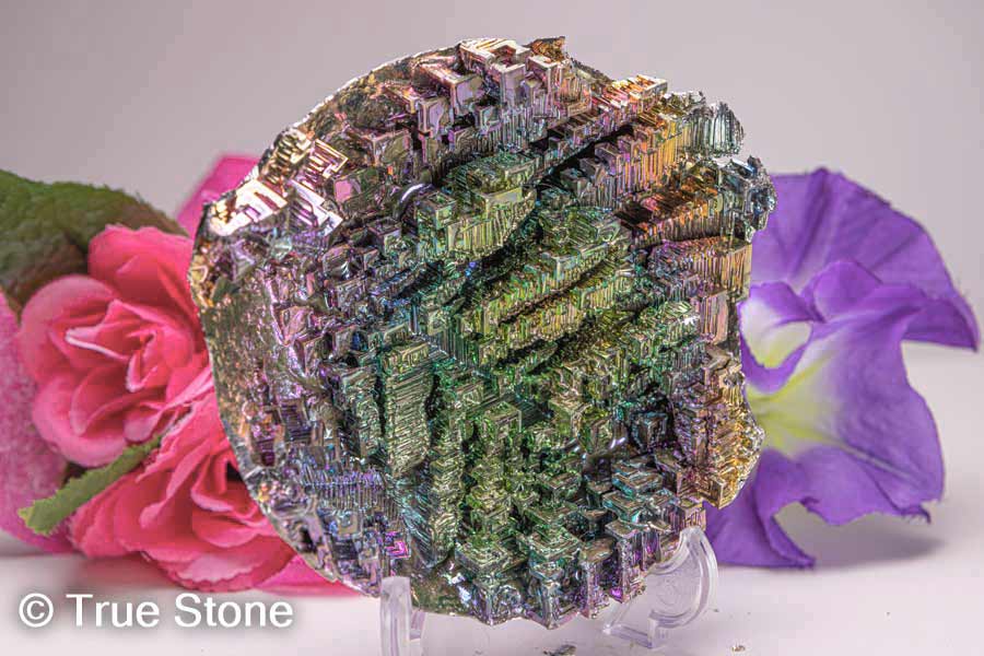 ビスマス 結晶 590g 天国への階段 虹色の金属 宇宙要塞 金属結晶