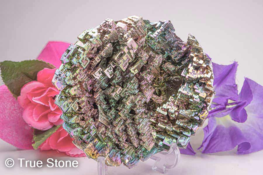 ビスマス 結晶 678g 天国への階段 虹色の金属 宇宙要塞 金属結晶