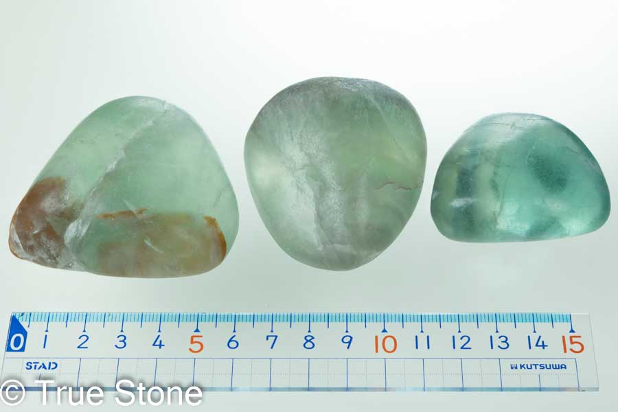 フローライト タンブル 3個セット販売 総重量 425g 蛍石 ほたるいし バイカラーフローライト