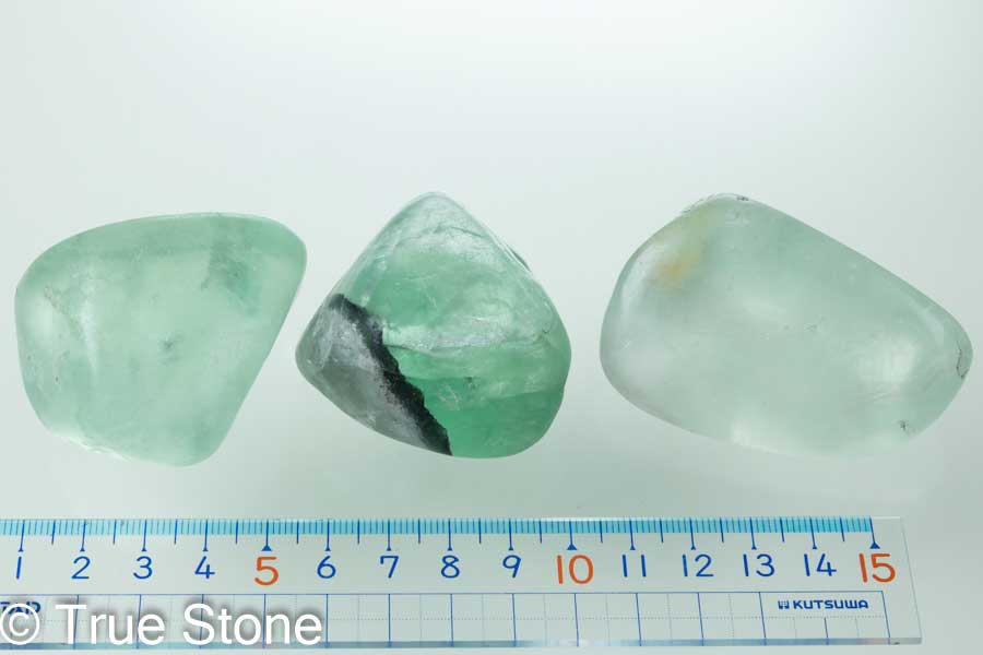 フローライト タンブル 3個セット販売 総重量 333g 蛍石 ほたるいし バイカラーフローライト