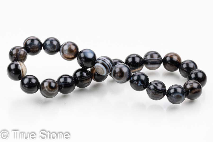 天眼石 ブレスレット 7.6mm-8.4mm サードアイ 神の眼を持つ石 チベットアゲート 第三の目