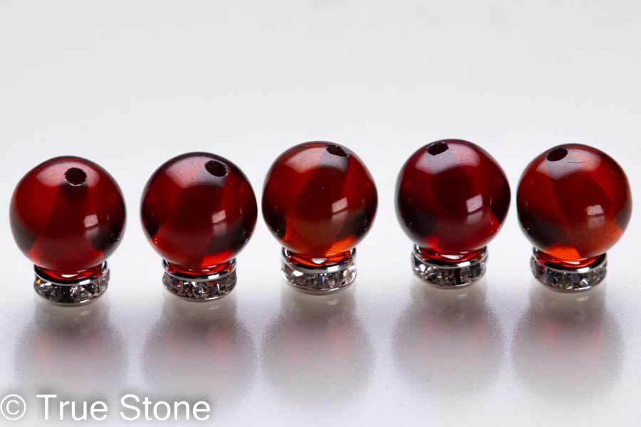 ジルコニア 1粒売り ワインレッド 7.6mm-7.9mm キュービックジルコニア CZ...