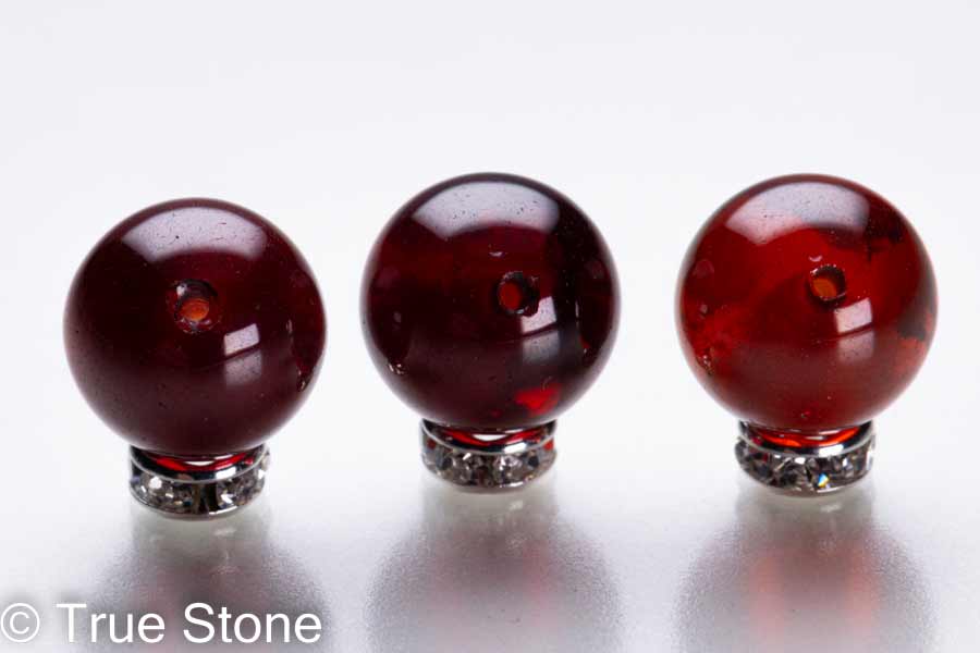 ジルコニア 1粒売り 9.4mm-9.9mm ワインレッド キュービックジルコニア CZ ジルコン