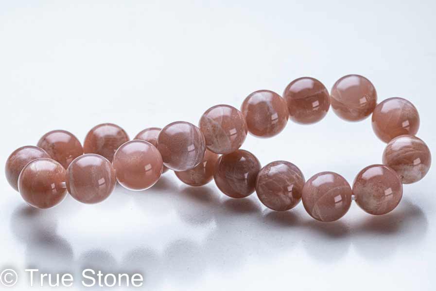 シラー 9割出現 オレンジムーンストーン ブレスレット 10mm ムーンストーン パワーストーン 天然石 原石