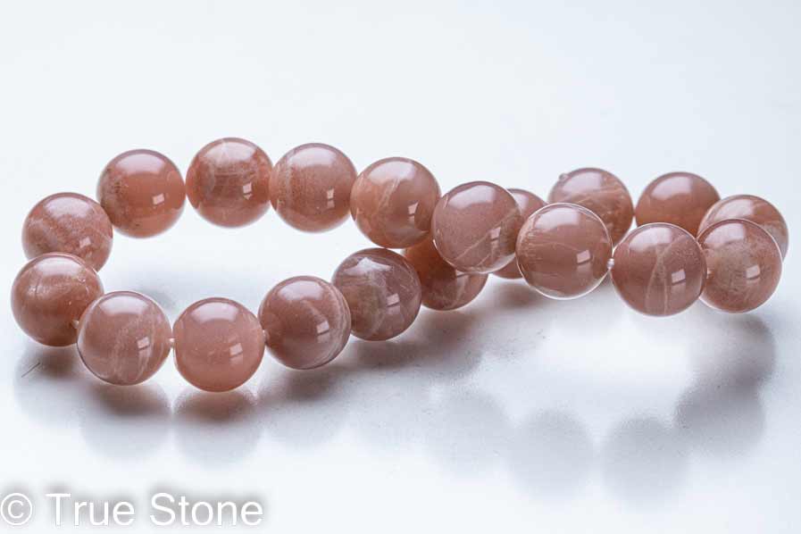 シラー 9割出現 オレンジムーンストーン ブレスレット 10mm ムーンストーン パワーストーン 天然石 原石