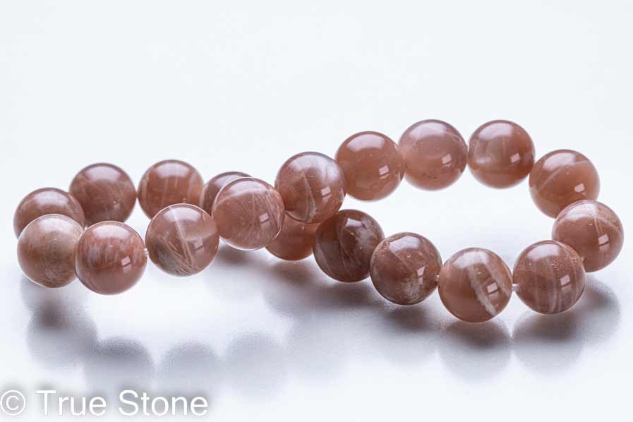 シラー 7割出現 オレンジムーンストーン ブレスレット 10mm ムーンストーン パワーストーン 天然石 原石