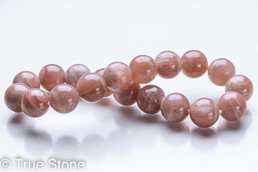 シラー 6割出現 オレンジムーンストーン ブレスレット 10mm ムーンストーン パワーストーン 天然石 原石