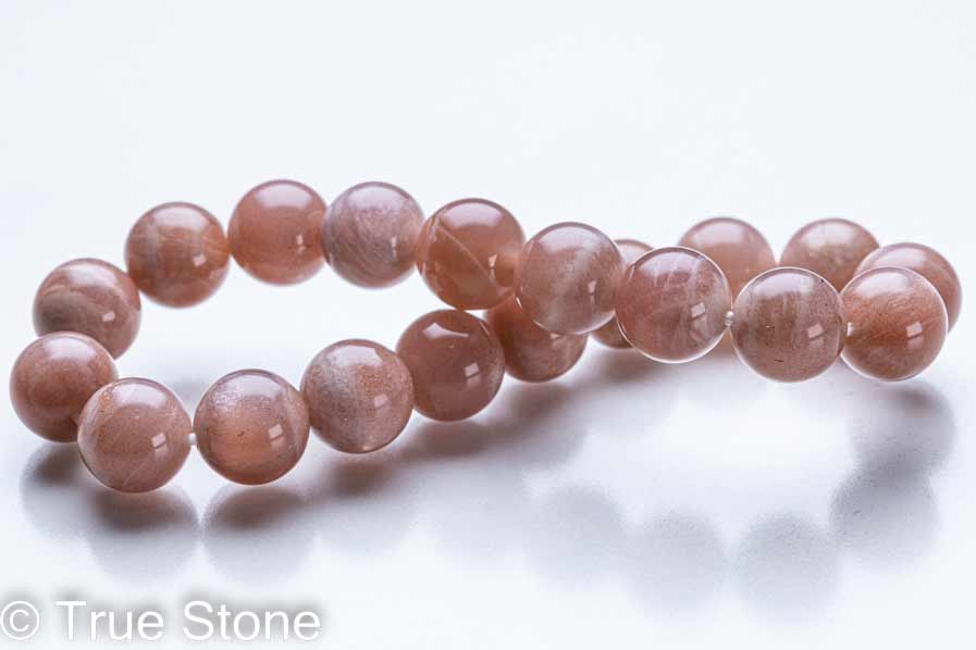 シラー 6割出現 オレンジムーンストーン ブレスレット 10mm ムーンストーン パワーストーン 天然石 原石