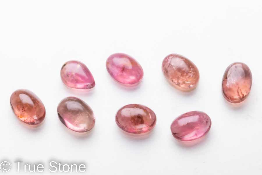 ルベライト トルマリン ルース カボション 8個セット 6.53ct