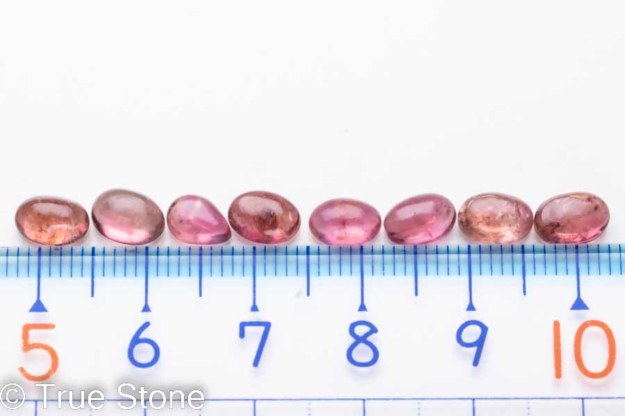 ルベライト トルマリン ルース カボション 8個セット 6.53ct