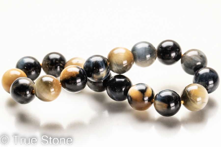 一点物 タイガーアイ ブレスレット 10mm キャッツアイ シラー シャトヤンシー ブルータイガーアイ ゴールドタイガーアイ シルバータイガーアイ