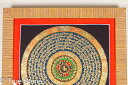 曼荼羅 マンダラ タンカ 額縁付属 掛軸 肉筆画 チベット密教 仏教美術 一点物