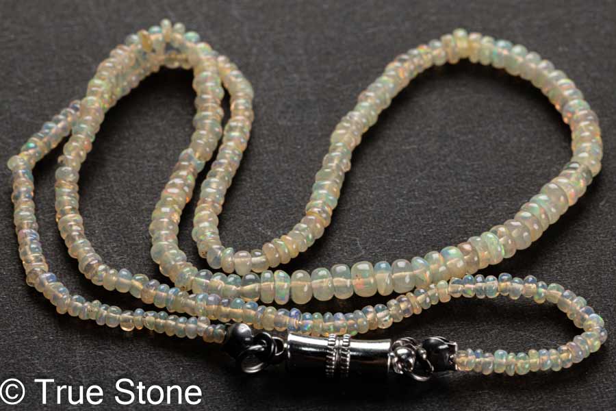 オパール ネックレス マグネット クラスプ 27.41ct プレシャスオパール クリスタルオパール ウォーターオパール