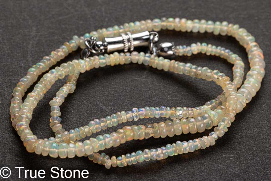 オパール ネックレス マグネット クラスプ 27.41ct プレシャスオパール クリスタルオパール ウォーターオパール