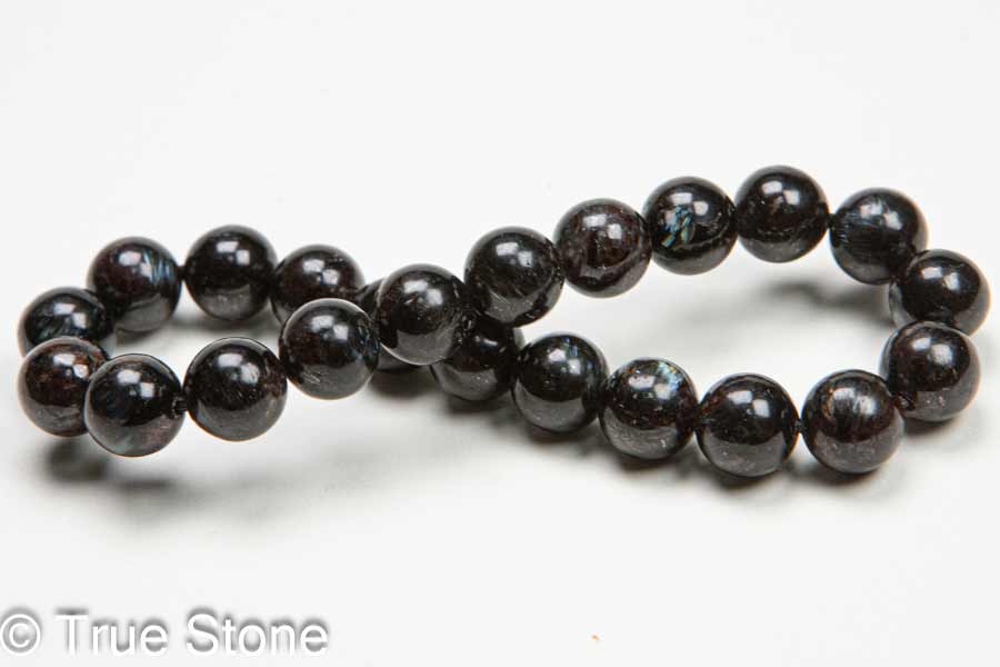 ヌーマイト ブレスレット イリデッセンス 8.5mm アンフィボライト 角閃岩 イリデッセント 天然石