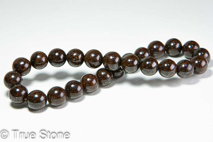 隕石 サハラ NWA869 メテオライト ブレスレット 6.9mm-7.4mm 磁性あり コンドライト 石質隕石 鉄 ニッケル