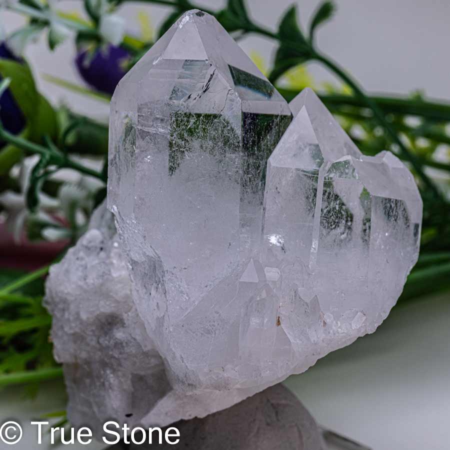 ブラジル ミナスジェライス州 トマスゴンサガ産 水晶クラスター 125g クリ...