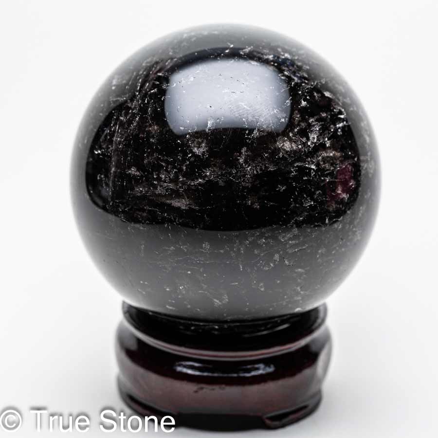 天然黒水晶モリオン 丸玉 スフィア 黒水晶 モリオン ブラッククリスタル ...