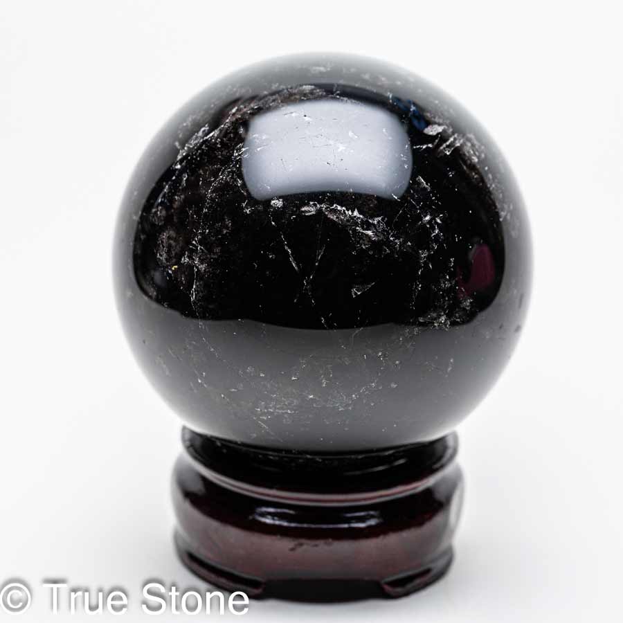 天然黒水晶モリオン 丸玉 スフィア 黒水晶 モリオン ブラッククリスタル ...
