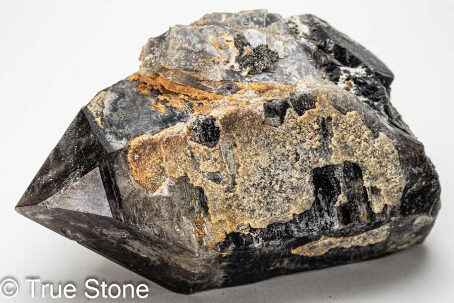 天然 黒水晶 モリオン ポイント ブラッククリスタル ブラッククォーツ クラスター 天然石 原石 浄化 パワーストーン